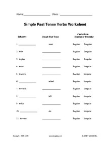 Simple past worksheets - ESL Printables:.