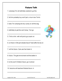future tense worksheets