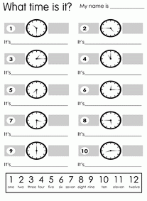 How to tell the time in English