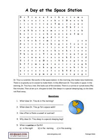esl english vocabulary printable worksheets space the planets and solar system